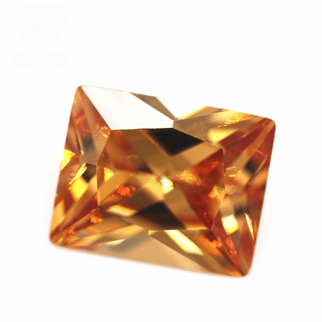 5a grade 3*5mm 13*18mm champagne/d champagne baguette cut cubic zirconia gems artificial baguette shape princess cut cz stones