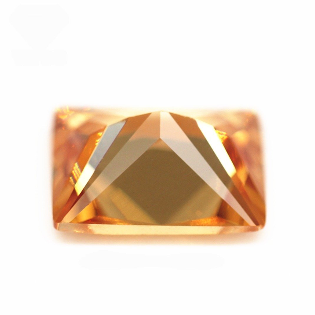 5a grade 3*5mm 13*18mm champagne/d champagne baguette cut cubic zirconia gems artificial baguette shape princess cut cz stones