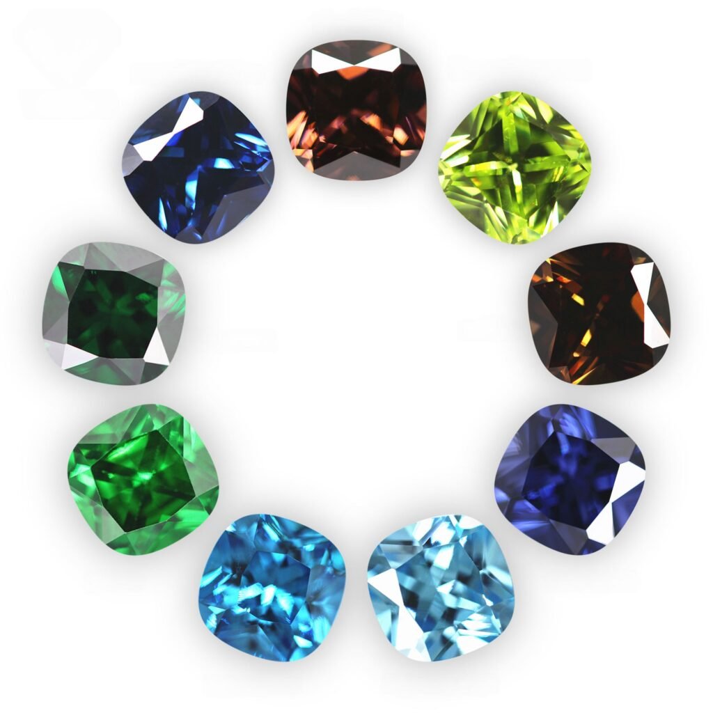 3a 5a cubic zir cushion faceted cut p22 photo1