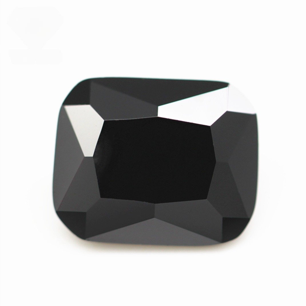 5a grade 3*5mm 13*18mm black octagon machine cut cubic zirconia loose gemstones artificial machine cut octagon shape cz stones