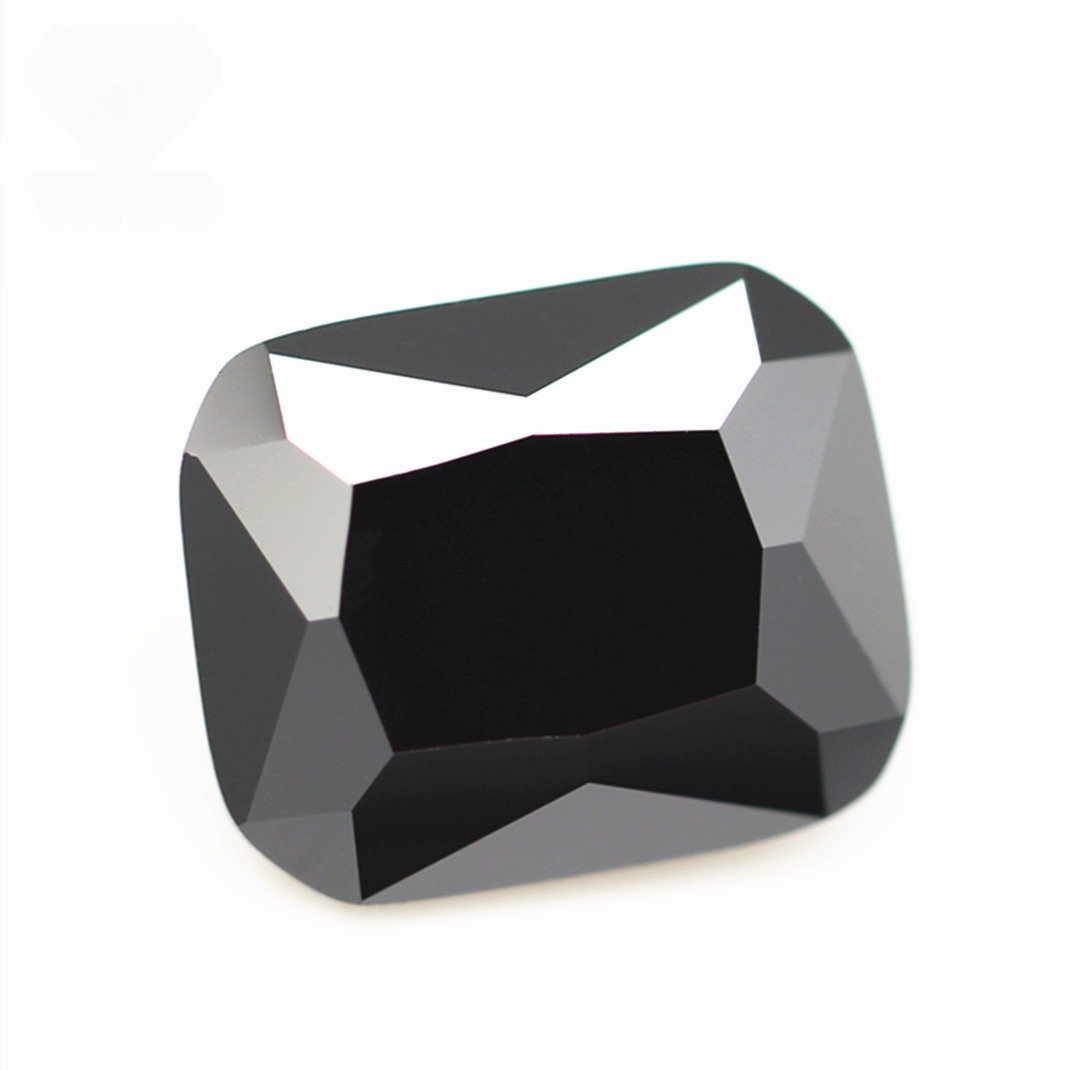 5a grade 3*5mm 13*18mm black octagon machine cut cubic zirconia loose gemstones artificial machine cut octagon shape cz stones