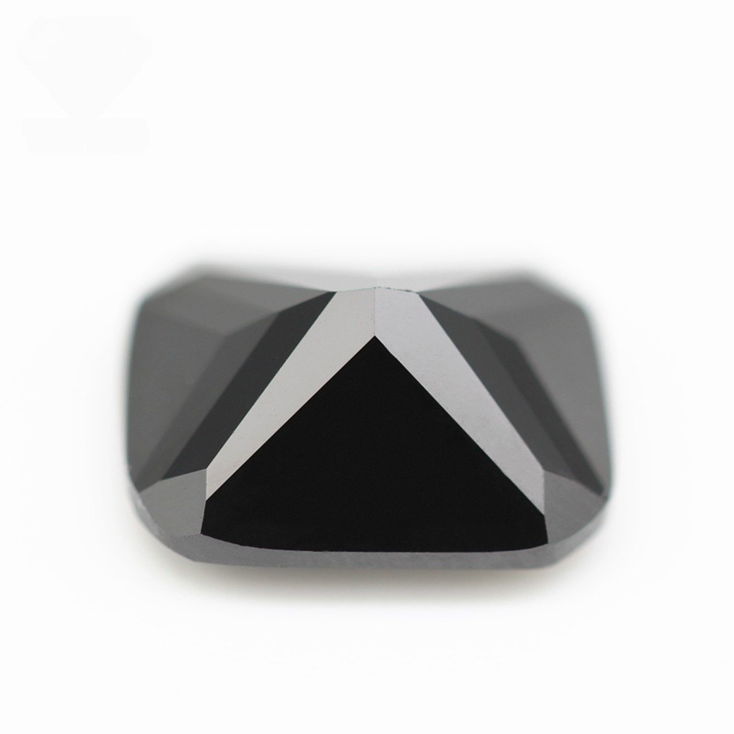 5a grade 3*5mm 13*18mm black octagon machine cut cubic zirconia loose gemstones artificial machine cut octagon shape cz stones