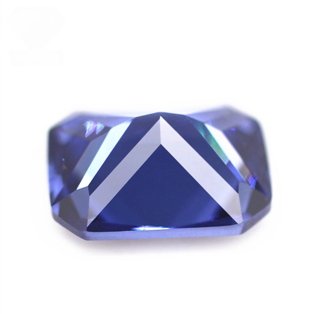 5a quality 3*5 10*14mm octagon cut l tanzanite/tanzanite cubic zirconia gemstones synthetic machine cut octagon shape cz stones