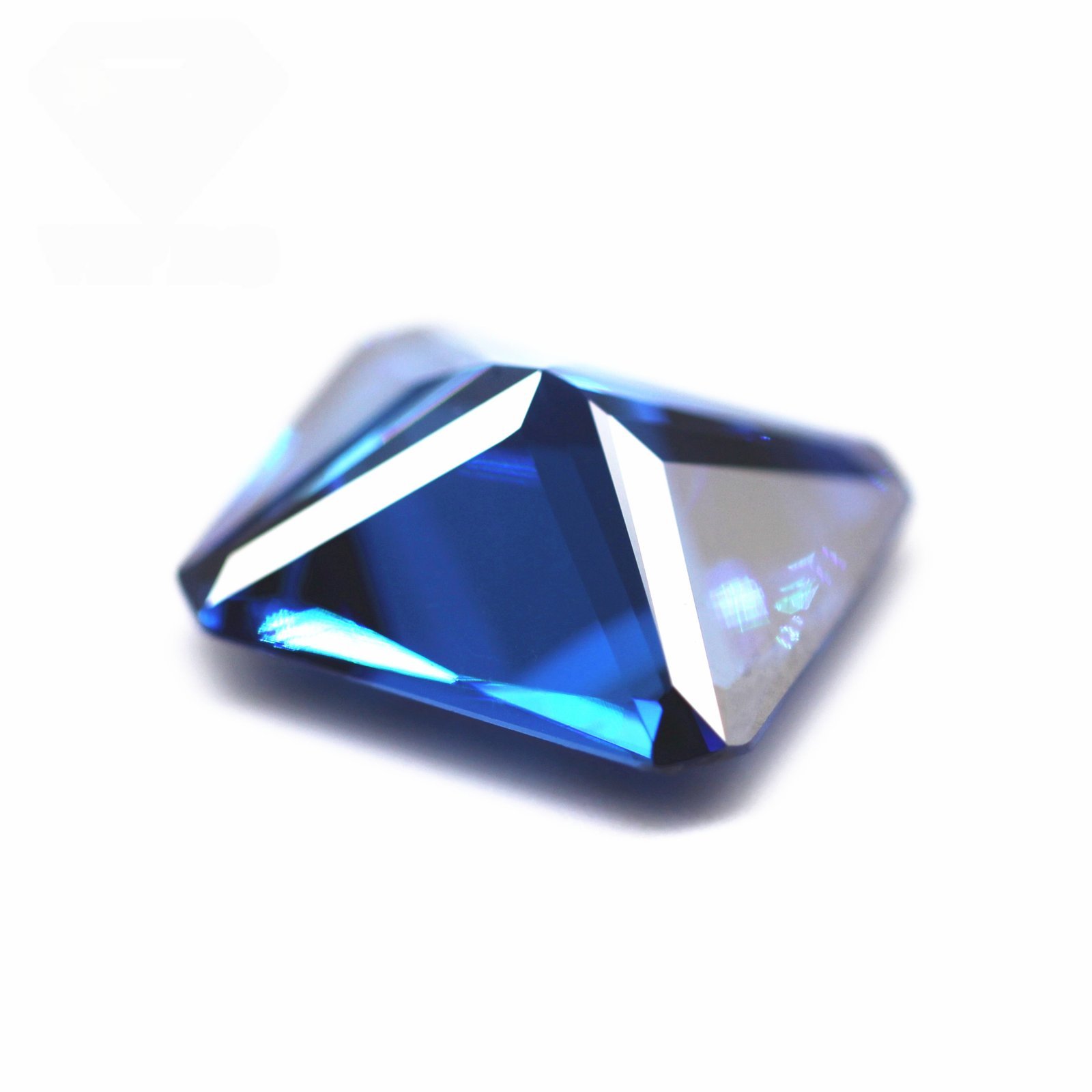 3*5 10*14mm octagon cut l sapphire blue/sapphire blue cubic zirconia loose gemstone synthetic princess cut octagon cz gems stone
