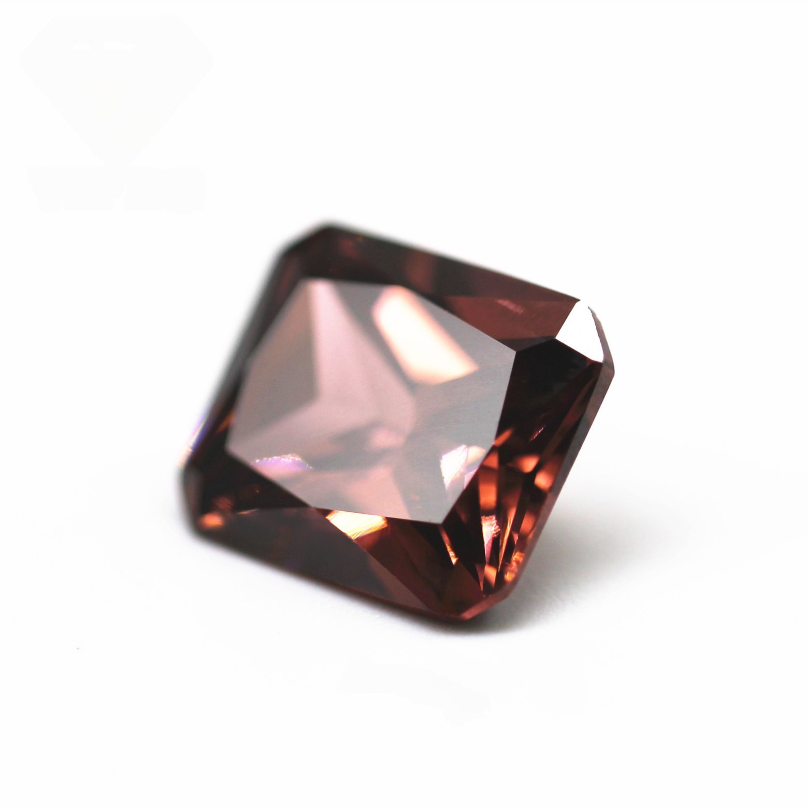 5a quality 3*5 10*14mm octagon princess cut l rhodolite/rhodolite cubic zirconia loose gemstone synthetic octagon shape cz stone