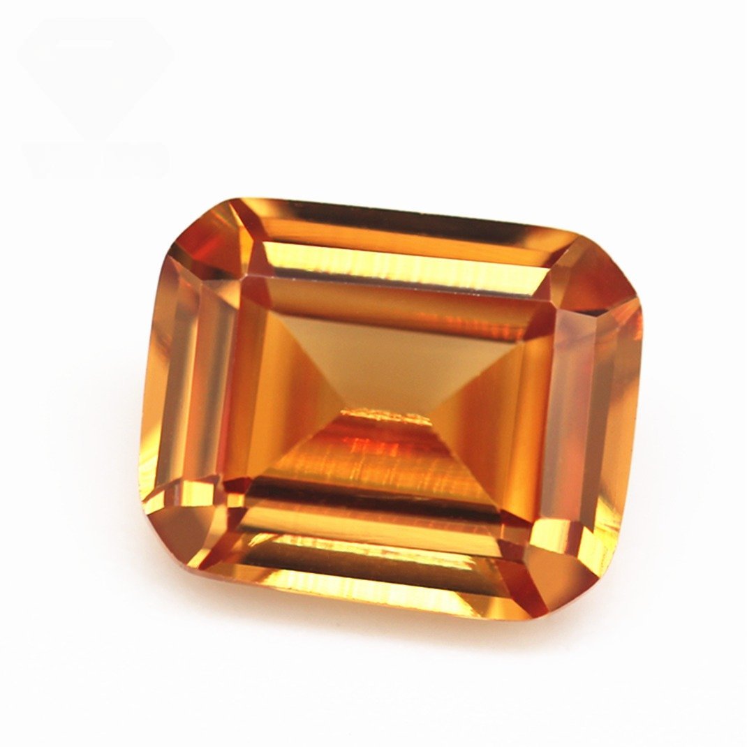 3*5mm 10*14mm champagne/dark champagne octagon step cut cubic zirconia gemstones synthetic machine cut octagon shape cz stones