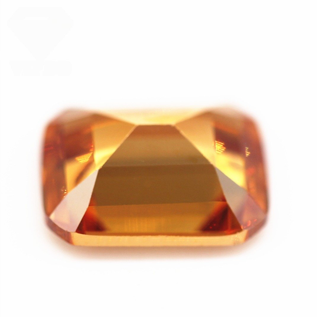 3*5mm 10*14mm champagne/dark champagne octagon step cut cubic zirconia gemstones synthetic machine cut octagon shape cz stones