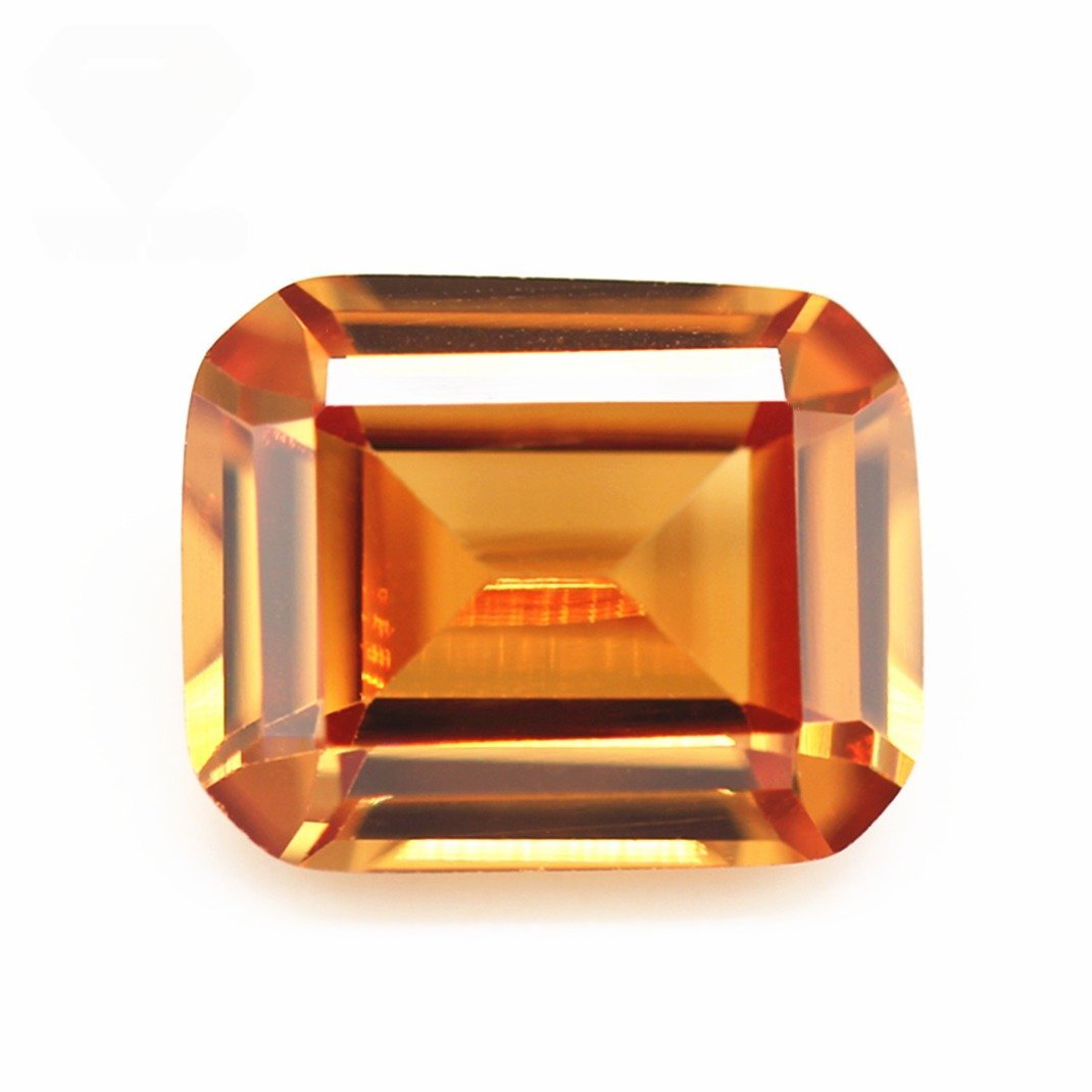 3*5mm 10*14mm champagne/dark champagne octagon step cut cubic zirconia gemstones synthetic machine cut octagon shape cz stones