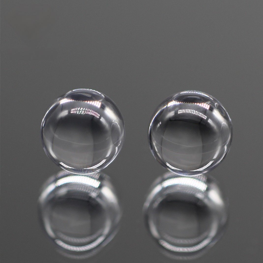 3.0mm 12mm round beads white transparent color cubic zirconia loose gemstones synthetic round ball shape cz stones with hole