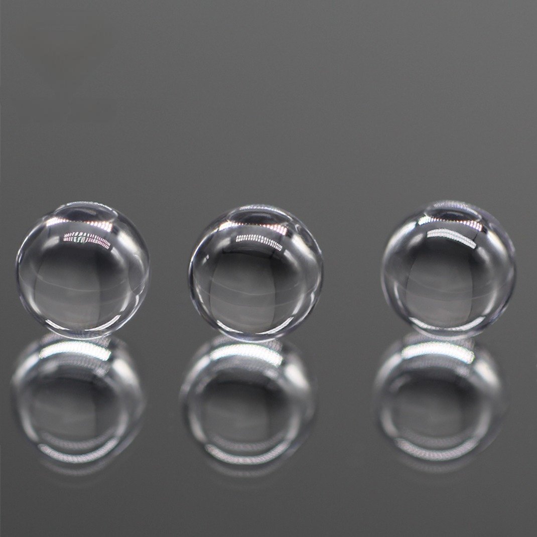 3.0mm 12mm round beads white transparent color cubic zirconia loose gemstones synthetic round ball shape cz stones with hole