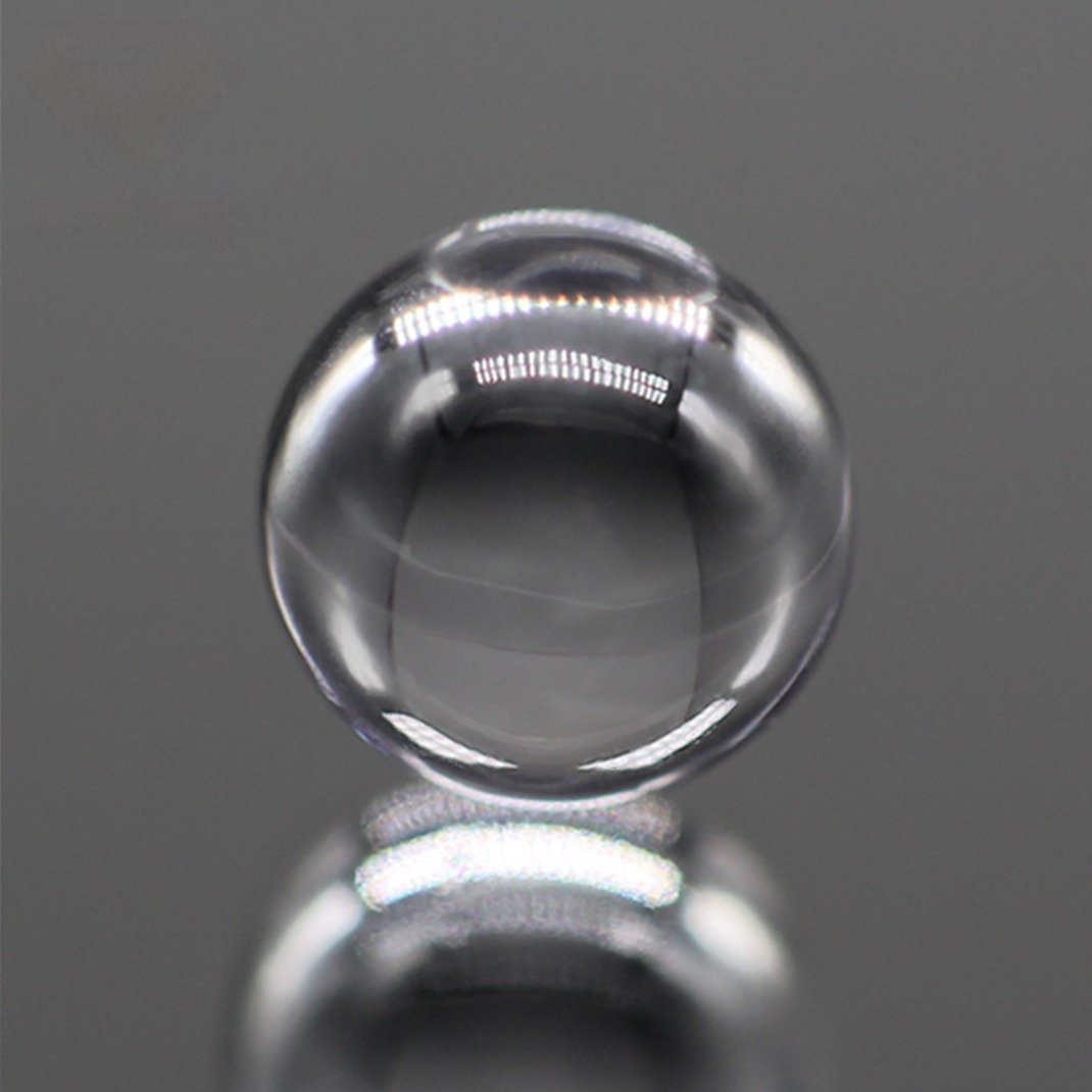 3.0mm 12mm round beads white transparent color cubic zirconia loose gemstones synthetic round ball shape cz stones with hole