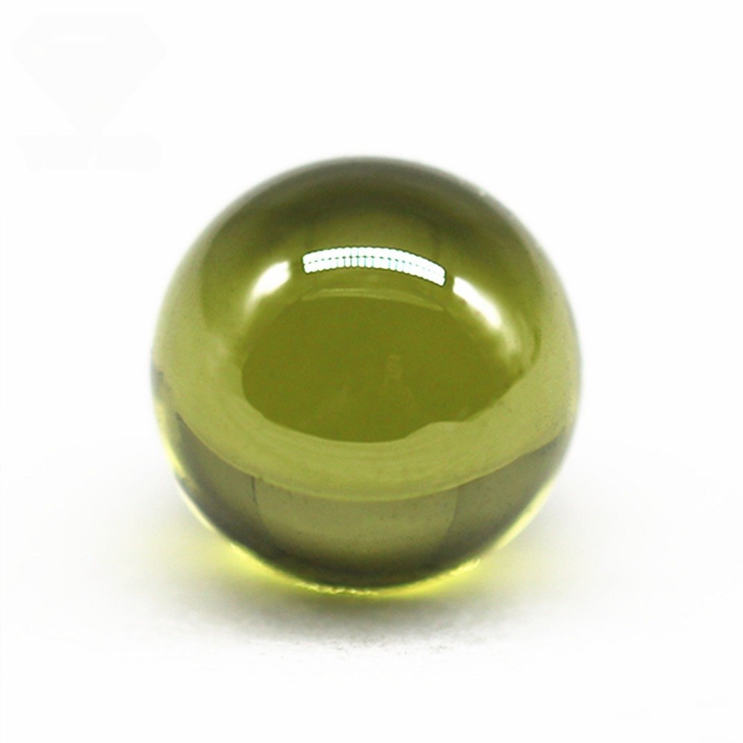 round beads peridot/dark peridot cubic zirconia loose gems synthetic round ball shape cz stone beads sphere shape with hole gems