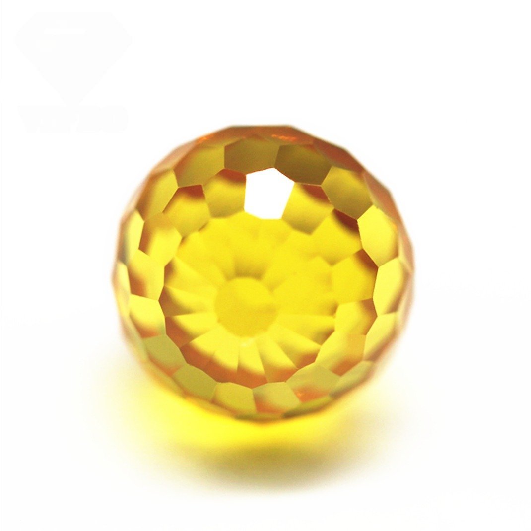 3 12mm round faceted beads multi color cubic zirconia loose gems synthetic faceted ball beads cz stone drill hole for bracelet