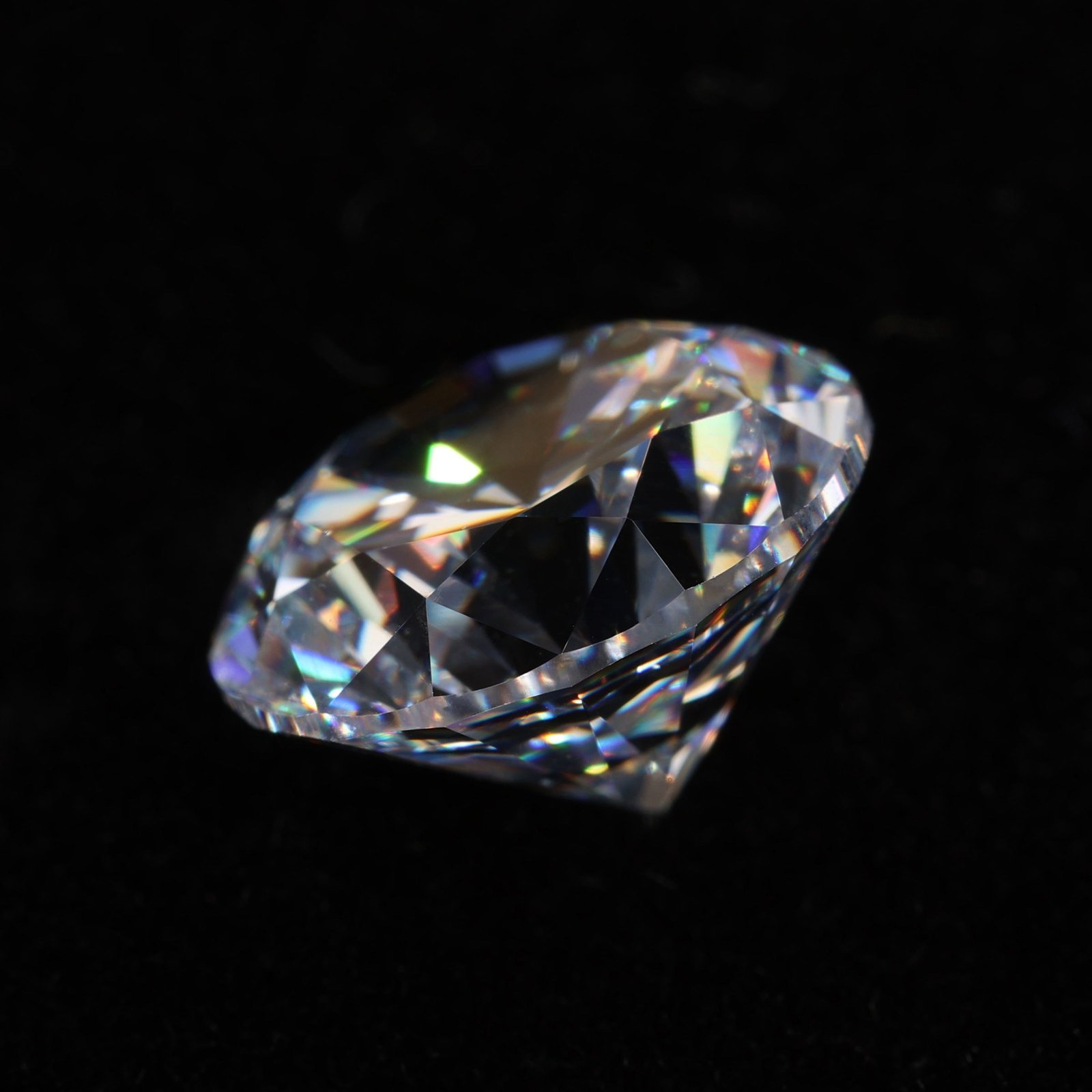 manufacturers supply 0.8mm 3.0mm3a 9a small round white super flash 8 heart 8 arrow zircon cubic zirconia loose gemstones cz