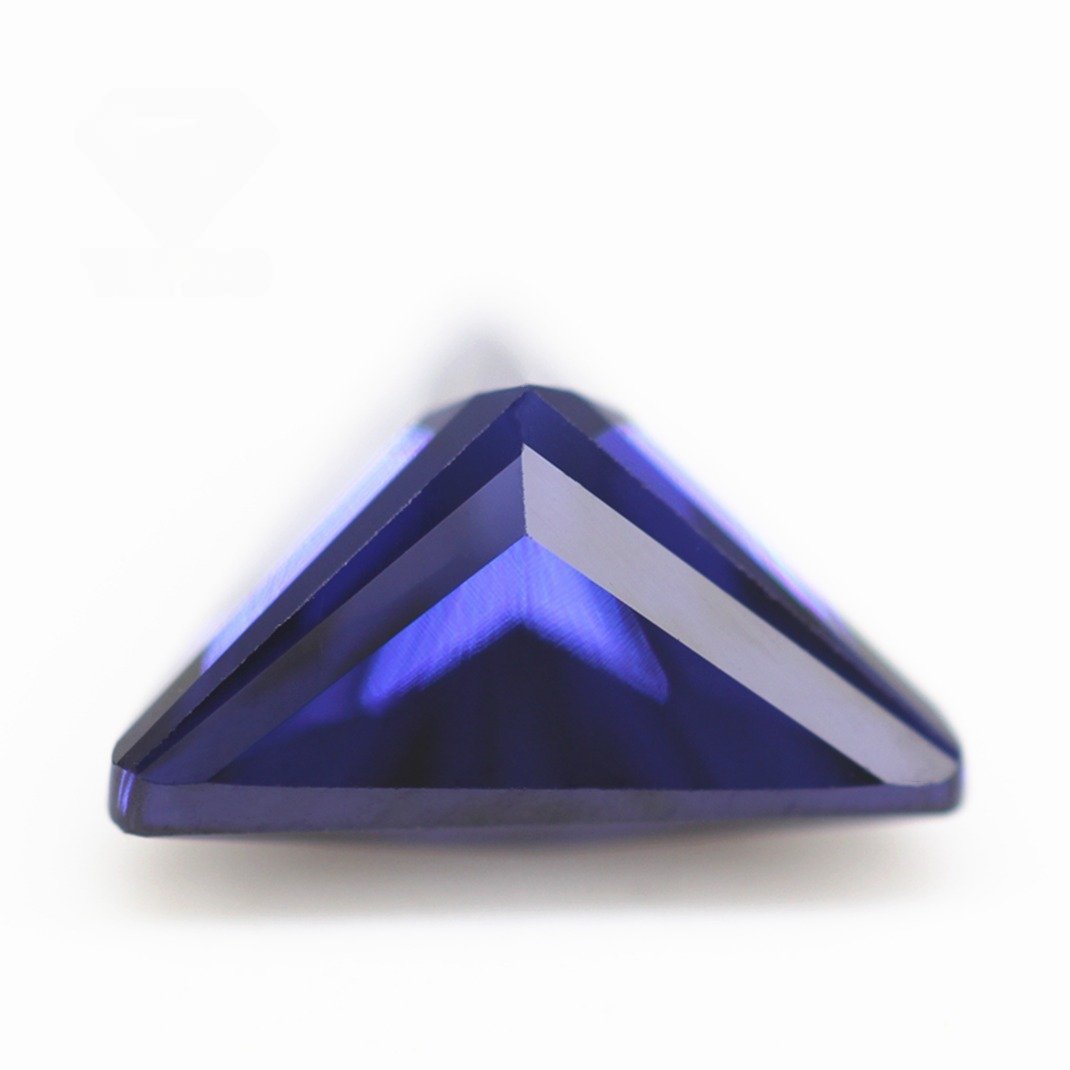 5a grade l tanzanite/tanzanite triangle cut cubic zirconia loose gemstones synthetic faceted cut triangle shape cz zircon stones