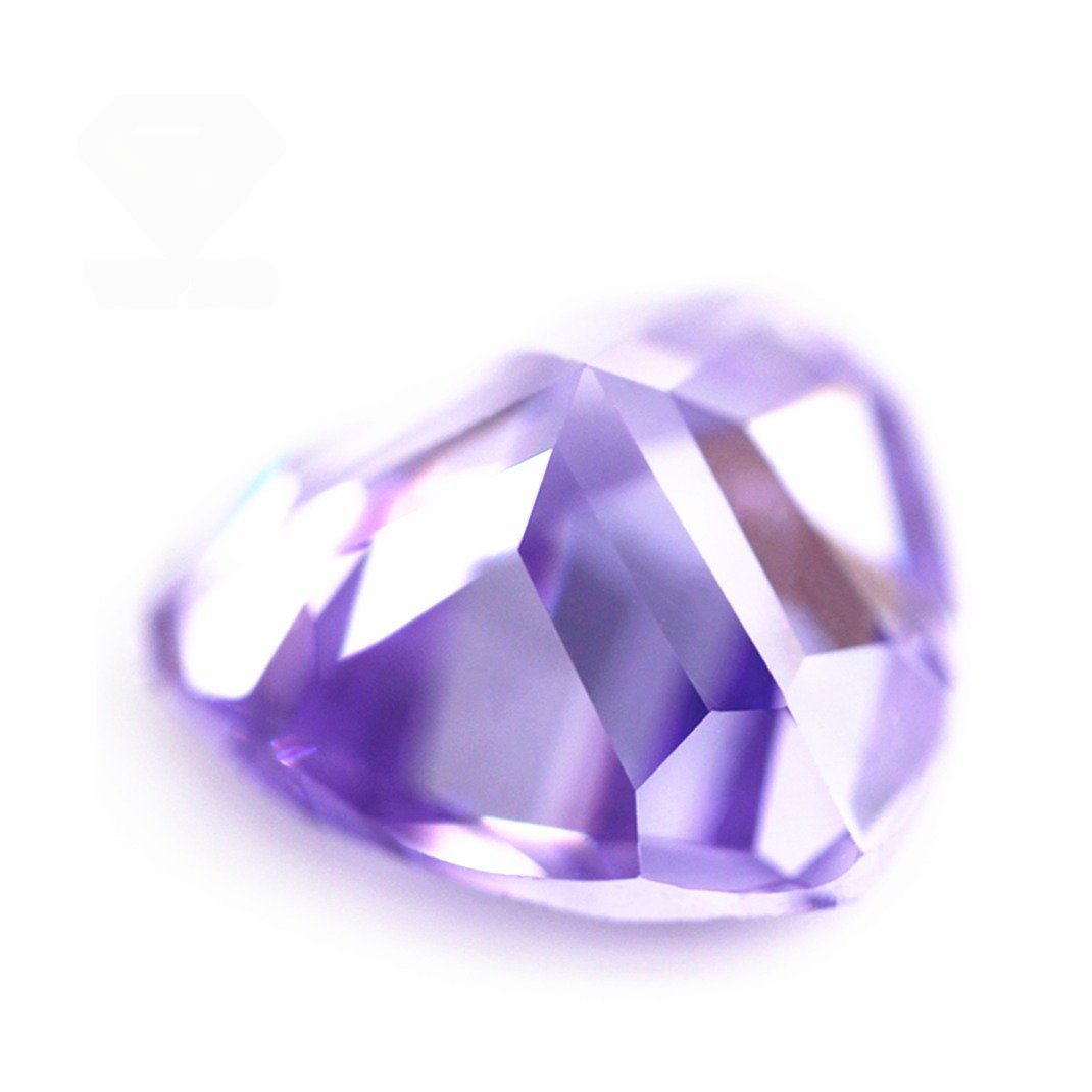 3*3mm 12*12mm lavender color trillion cut cubic zirconia loose gemstones synthetic diamond cut trillion shape cz zirconia stones