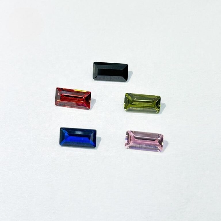 baguette shape 2*1mm to 5*10mm baguette shape zircon multi colored stone loose gemstones baguette cut cubic zirconia