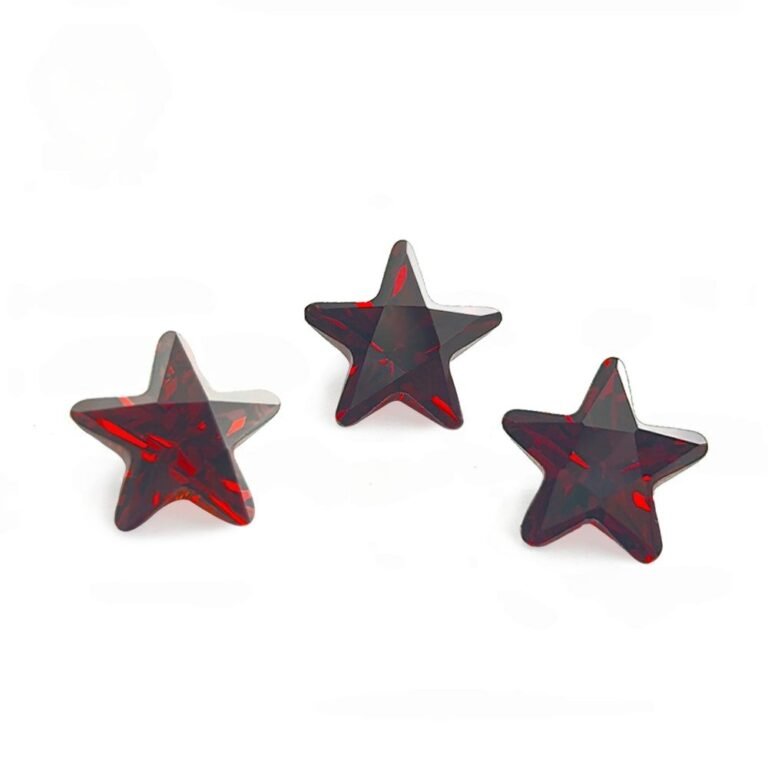 star cut garnet cz diamond star cut aaa garnet cz star cut cubic zirconia loose gemstones for jewelry making 3a star cut stone