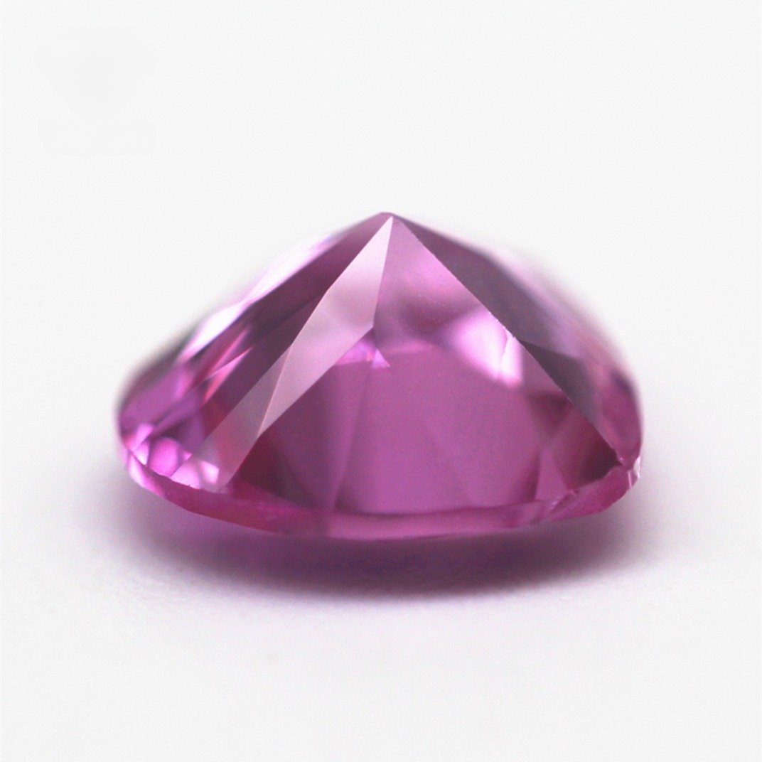 3*3mm 12*12mm diamond cut heart cut 2# pink ruby corundum loose stones synthetic heart shape 2# corundum pink sapphire gemstones