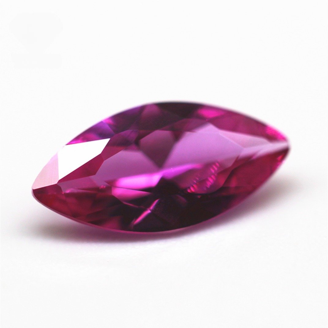 1.5*3 to 6*12mm bright cut marquise cut 3# ruby corundum loose gemstones marquise shape synthetic 3# red ruby corundum gemstones