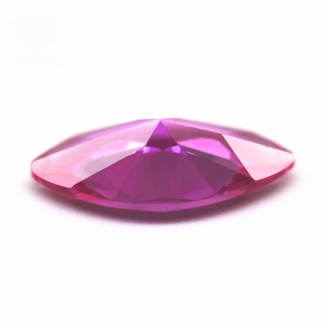 1.5*3 to 6*12mm bright cut marquise cut 3# ruby corundum loose gemstones marquise shape synthetic 3# red ruby corundum gemstones