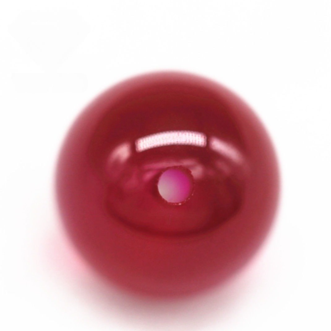 round beads 5# ruby corundum loose gemstones round balls sphere shape synthetic 5# corundum ruby gemstones for bracelet jewelry