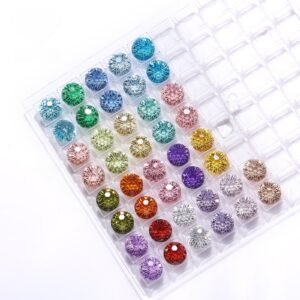 Firework Cut 6-10mm Zircon for Jewelry Making Multicolor Zircon Special Chrysanthemum Firework Cut Cz Stone Cubic Zirconia